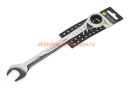 Комбинированный трещоточный ключ 17мм ЭВРИКА ER-21117H