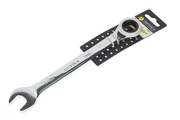 Комбинированный трещоточный ключ 17мм ЭВРИКА ER-21117H