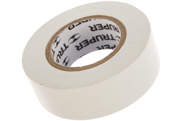 Изолента Truper акрил, 9 м, ширина 19 мм, белая M-22B 13515