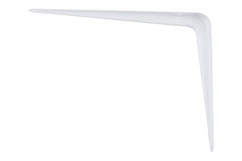 Угловой кронштейн с ребром СИБРТЕХ 125х150 мм белый 93951