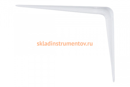 Угловой кронштейн с ребром СИБРТЕХ 125х150 мм белый 93951