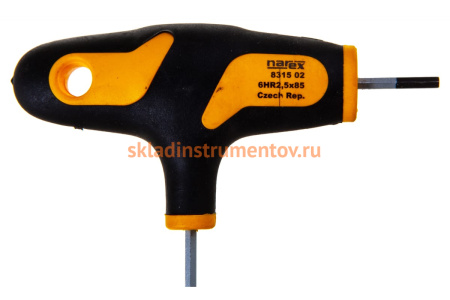 Ключ HEX NAREX Т-образная ручка SW 2,5 l=85 мм 831502