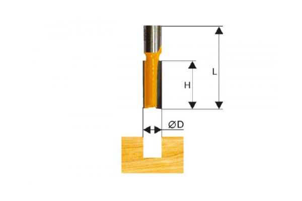 Фреза кромочная прямая (12х30 мм; хвостовик 12 мм) Энкор 46040 Фреза кромочная прямая (12х30 мм; хвостовик 12 мм) Энкор 46040
