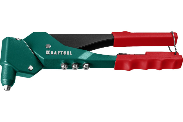 Поворотный заклепочник 360 Kraftool "RX-7" для заклёпок 2.4-4.8 мм - алюминий и сталь, 2.44.0 - нерж сталь, литой корпус 31176_z01