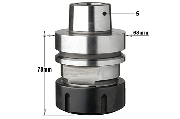 Патрон высокоточный для цанги ER40, S=HSK-F63, RH CMT 183.310.01