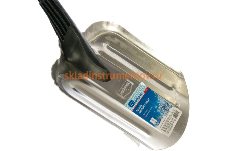 Универсальная алюминиевая лопата 260 х 205 мм черенок из пластика СИБРТЕХ 61622