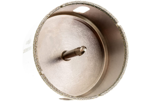 Коронка алмазная с центрирующим сверлом по керамограниту и керамике 68 мм HAGWERT 576268