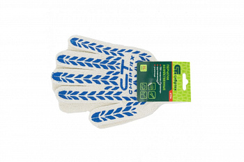 Перчатки х/б с ПВХ-покрытием "Протектор" 7 класс СИБРТЕХ 67704