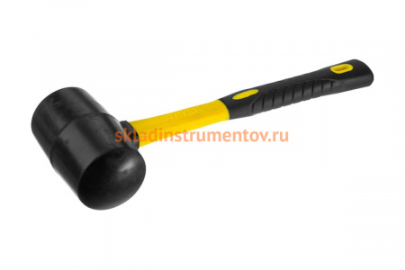 Резиновая черная киянка с фибергласовой ручкой 230г STAYER PROFESSIONAL 2054-40