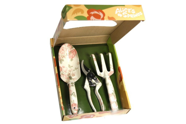 Садовый набор Розы из 3-х предметов: совок, секатор, вилка Центроинструмент 1114-1