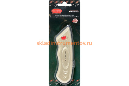 Универсальный нож ROCKFORCE в металлическом корпусе с запасными лезвиями 3шт RF-5055P42