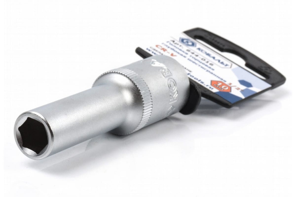 Глубокая торцевая головка КОБАЛЬТ 1/2, 10мм, Cr-V 644-016