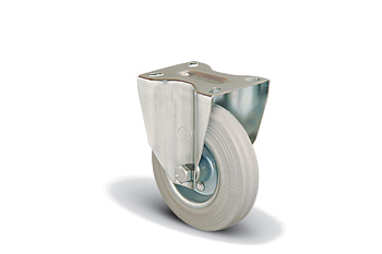 Колесо серое промышленное неповоротное 150 мм MFK-TORG EM02-SPRg-150