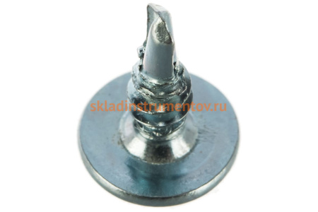 Саморезы с прессшайбой и сверлом по листовому металлу до 2 мм Зубр PH2 4,2х14 мм 40шт 300216-42-014