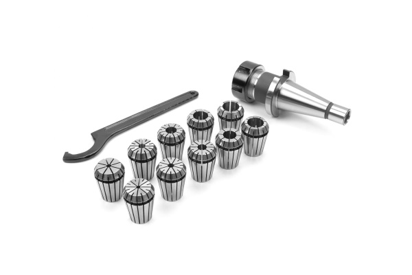 Патрон цанговый 30 с набором цанг ER25 10 шт, 3-16 мм Micron 108046