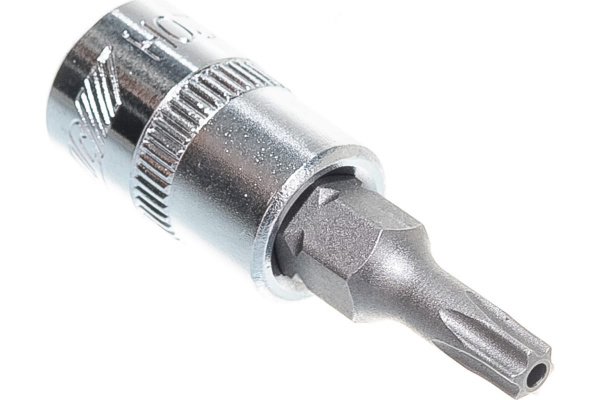 Бита-головка с отверстием 1/4” TORX T20Hх37мм JTC 23520