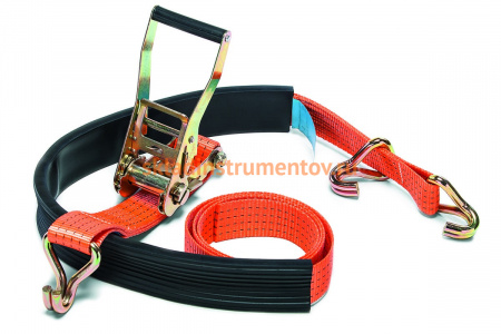 Стяжной ремень для авто 3м, 2,0/4,0 т с 3-мя крюками РОМЕК 50.20.3.1.А 2000000007663