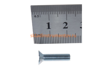 Винт ЗУБР DIN 965, M5 x 20 мм, 10 шт, кл. пр. 4.8, оцинкованный, 303116-05-020