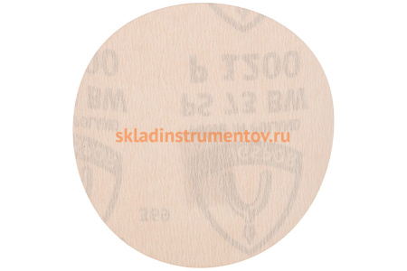 Круг шлифовальный на липучке для обработки красок, лаков и шпаклевок (125 мм; Р1200) KLINGSPOR 308979