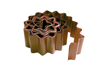 Садовый бордюр PALISAD 15x900 см, коричневый PALISAD 64484