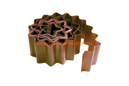 Садовый бордюр PALISAD 20x900 см, коричневый 64485