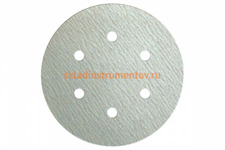 Круг шлифовальный на липучке для обработки красок, лаков и шпаклевок (150 мм; Р120; 6 отверстий) KLINGSPOR 146947