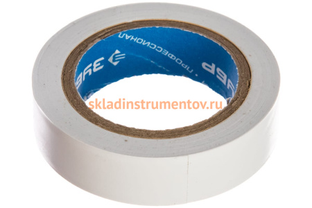 Изолента ПВХ ЗУБР Электрик-10 10м 0,13х15мм белая 1233-8