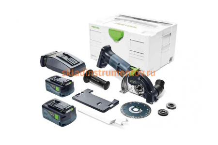 Аккумуляторная углошлифовальная машинка FESTOOL DSC-AGC 18-125 FH Li 5,2 EBI-Plus 575346