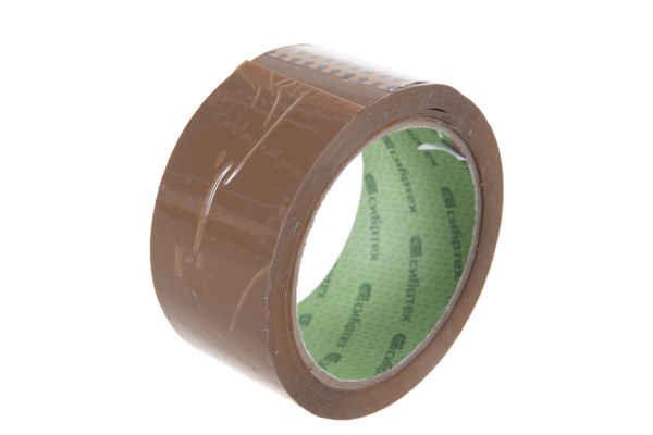 Клейкая лента "Эксперт" СИБРТЕХ 45 мкм, 48 мм х 60 м, цвет коричневый// Сибртех 88724