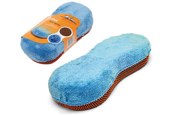 Губка для мытья из микрофибры и коралловой ткани Airline AB-K-02