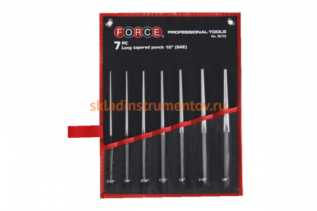 Набор длинных конических кернов FORCE 7 шт. 50722