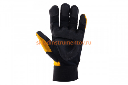 Защитные трикотажные перчатки Jeta Safety, черно-желтые, размер XL, JAV01-10/XL