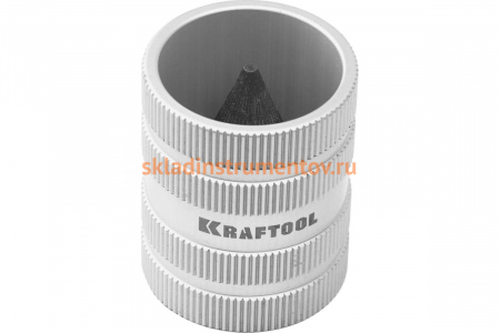 Фаскосниматель KRAFTOOL Expert универсальный, внутр/внеш, для труб из нерж. стали, меди, пластика, от 8 до 35мм, от 5/16 до 1 3/8 23790-35