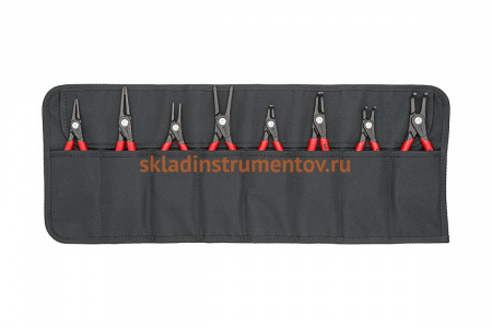 Набор прецизионных щипцов KNIPEX для внутр. и внешних стопорн. колец 8 предметов KN-001958V02
