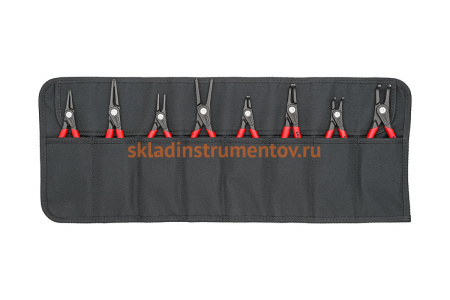 Набор прецизионных щипцов KNIPEX для внутр. и внешних стопорн. колец 8 предметов KN-001958V02