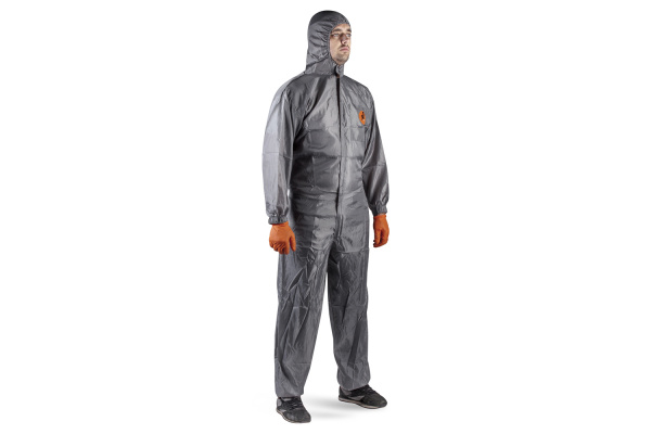 Малярный многоразовый комбинезон JetaSafety JPC95g серый, размер L