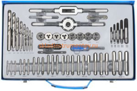 Набор метчиков и плашек ЗУБР 52 предмета 28130-H52