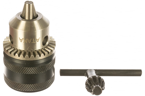 Патрон №10 (1.5-10 мм; 1/2") с ключом АТАКА 7088630