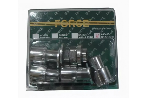 Набор секретных гаек М12x1.5RH для колесных дисков 5 предметов FORCE 643405