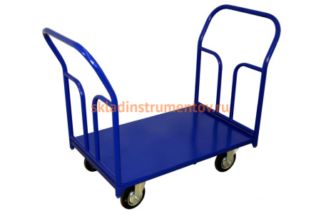 Тележка RUSKLAD платформенная с двумя ручками ТПД 8 (700x1000) d160мм Тележка RUSKLAD платформенная с двумя ручками ТПД 8 (700x1000) d160мм