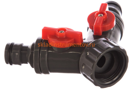 Распределитель 2-х канальный с резьбой 3/4" КУРС 76427