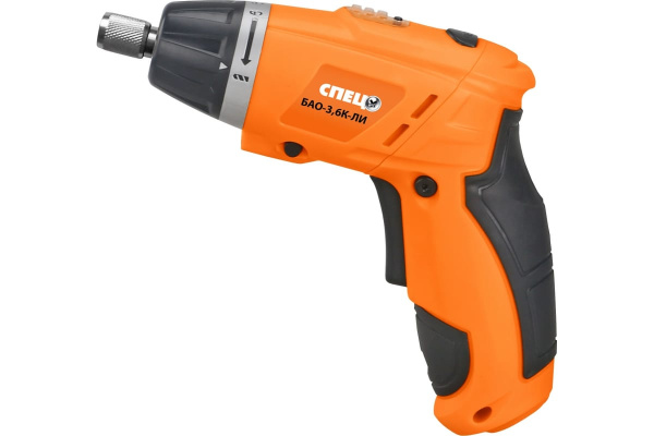 Набор аккумуляторного инструмента Спец: дрель-шуруповерт БДА-12 Ли + отвертка БАО-3,6К-ЛИ