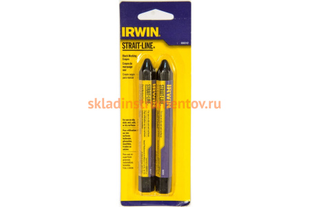 Разметочный карандаш-мелок (черный, 2шт.) Irwin 666042