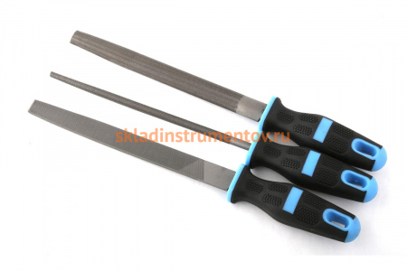 Набор напильников по металлу 3шт 200мм AV Steel AV-0606