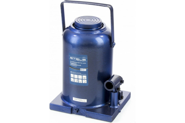 Гидравлический бутылочный домкрат 50 т, h подъема 280–450 мм STELS 51171