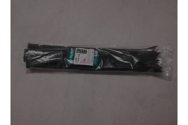 Нейлоновые хомуты Зубр черные, 9x550 мм, 50 шт. 309030-90-550