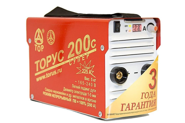Сварочный аппарат с комплектом проводов Торус 200с