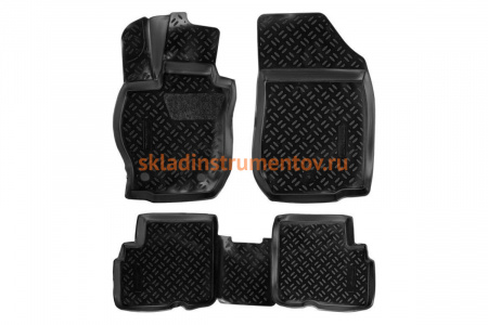 Ковры в салон Airline 3D для Nissan Almera G11 13- ACM-PS-48