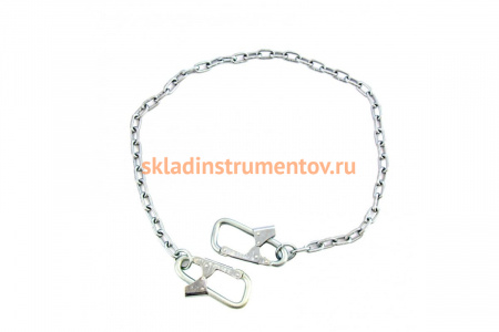 Страховочный строп Сибртех модель Г, цепной с двумя карабинами 89508