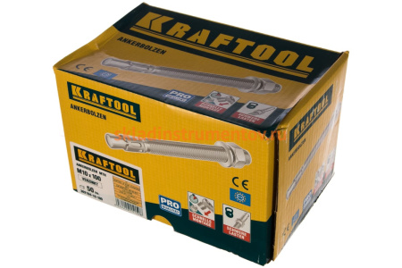 Анкер клиновой (М10x100; 50 шт.) Kraftool 302184-10-100